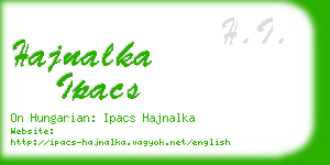 hajnalka ipacs business card